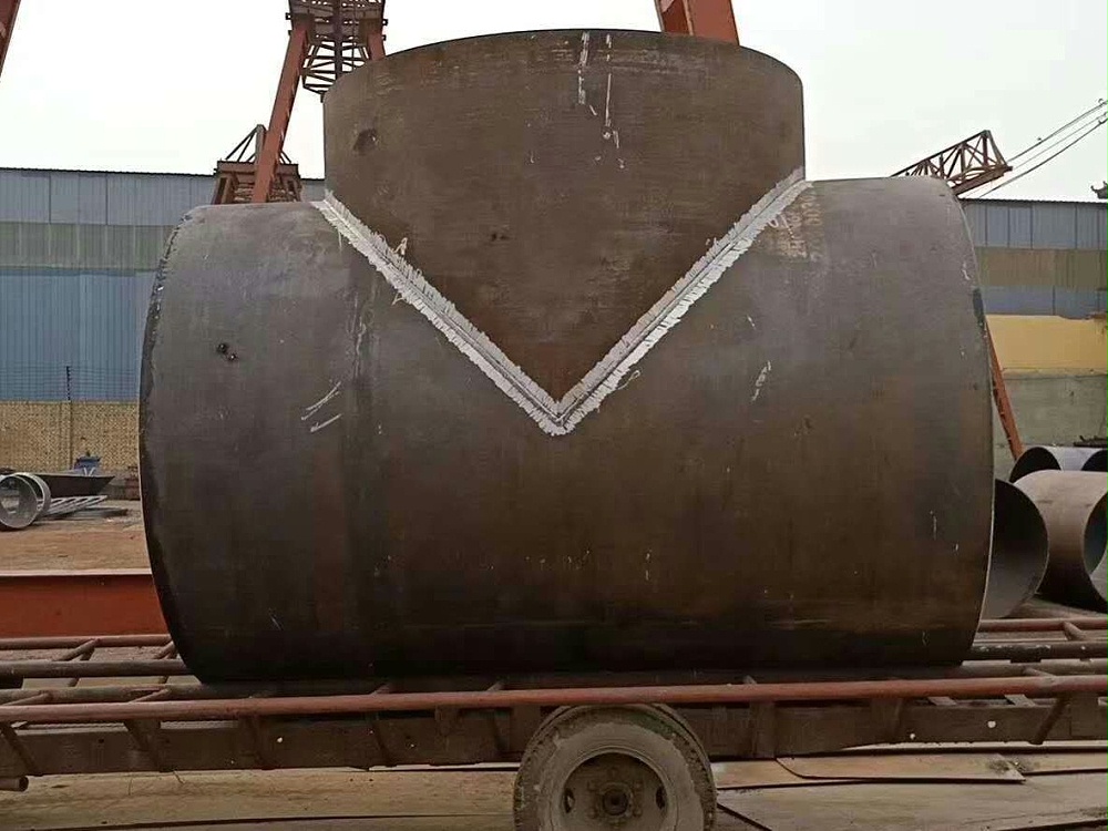 大口徑焊接三通2032*12，鋼板制焊接三通